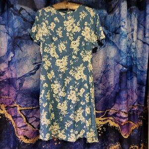 Old Navy Blue Floral Midi Dress
